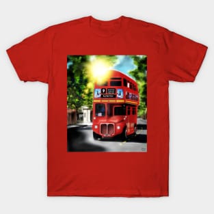 Route-Master, Red, City of London Antique Transport T-Shirt